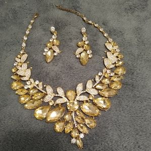 Necklace with matching earrings